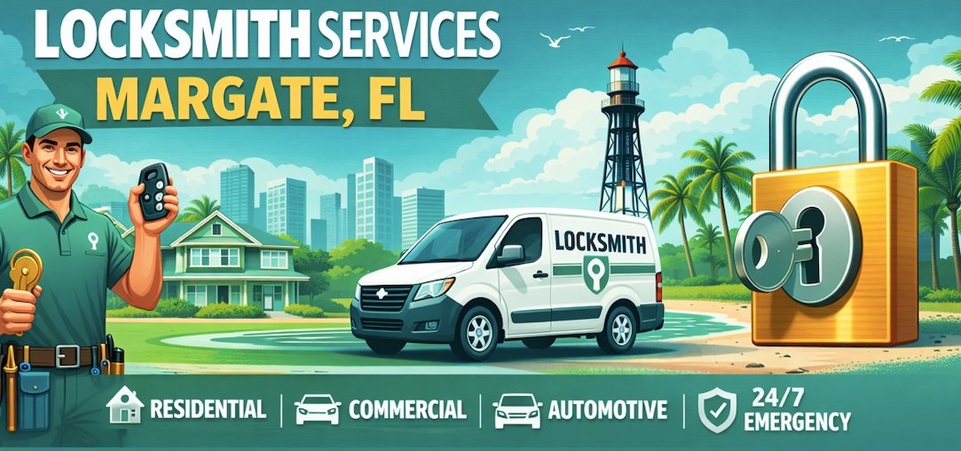 PowerKey Locksmith Margate - Professional 24 Hour Locksmith Service in Margate FL